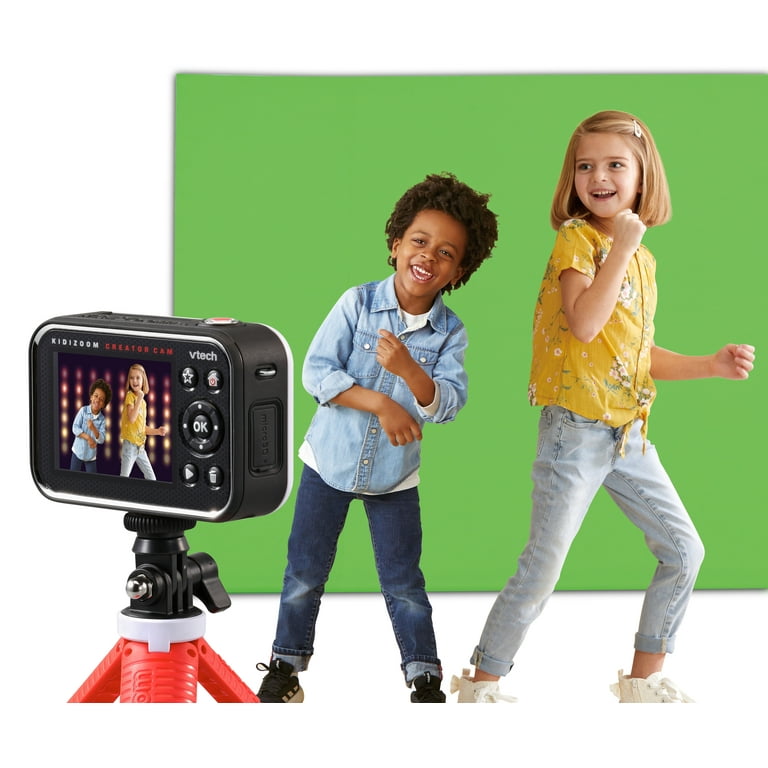 VTech KidiZoom Creator Cam HD Video Kids' Digital Camera, Green Screen