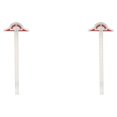 thumbnail image 1 of Becaristey Sturdy And Durable Woodworkers Edge Rule Wide Range Of Sizes Easy To Read As Shown 10 inches 2Set, 1 of 6