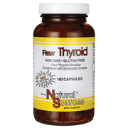 Natural Sources Raw Thyroid 180 Caps