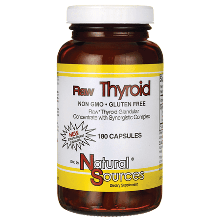 Natural Sources Raw Thyroid 180 Caps