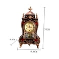 thumbnail image 3 of BEADCEST 1Pcs Small Clocks Plastic Silent Sweep Second Mechanism European Style Table Clock Friends, 3 of 8