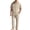 Khaki, variant on Awwp Men Set Summer Matching Set for Men Holiday Shor Sleeve Shirts 2 Piece Sets Trendy Long Pants Button Button With Hooded Black L