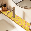 thumbnail image 2 of Yayeee Faucet Mat for Kitchen Sink 30" Diatomite Long Splash Guard Pad, Big Pink Stars Pattern, 2 of 7