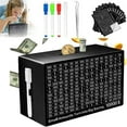 thumbnail image 4 of Cash Vault Wooden Savings Box 10000, Wooden Money Saving Box for Cash with 8 Saving Targets,One Piece Coin Money Box with Counter, 10k Savings Challenge Box Gift for Adults Kids Boys Girl, 4 of 8