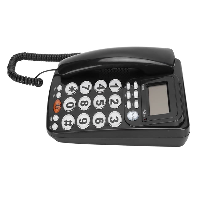 Corded Desk Phone ,Large Buttons Corded Landline ,for Hotel Rooms ,Caller ID ,Hands Free Call