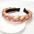 thumbnail image 4 of Hair Hoop Élégant Style Vintage Réglable Bandeau Confortable Port Tressage Modèle Exquis Fabrication Large Simple Couvre-Chefs, 4 of 7
