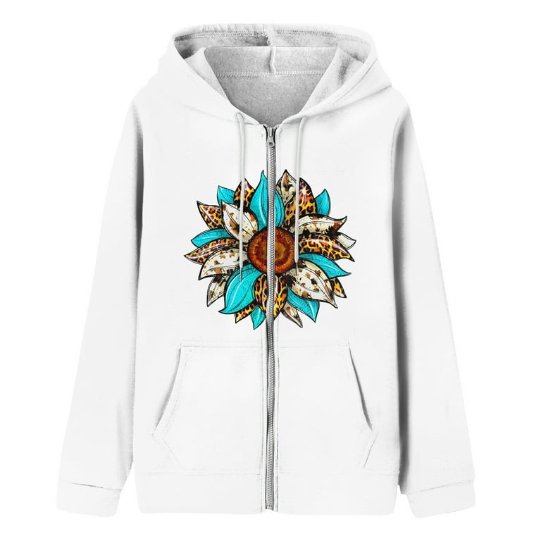White hoodie deals womens walmart
