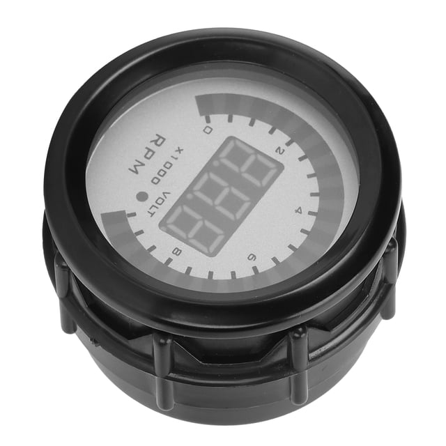Tacómetro Digital Aramox ANGGREK Apto para vehículos de gasolina 12 V 52 Mm