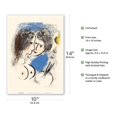 thumbnail image 2 of The Painter with Palette (Le Peintre à la Palette) - From an Original Color Lithograph by Marc Chagall c.1952 - Master Art Print 10in x 14in, 2 of 4