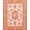 Orange, Pattern 6, variant on Flatwoven High Traffic Area Rug, Rustic Earthy Floral Display, Non Slip, Stain Resistant, Washable Area Rugs for Living Room, Bedroom(Orange, 2X3)