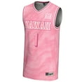 thumbnail image 2 of Youth GameDay Greats #1 Pink Hawaii Rainbow Warriors Lightweight Basketball Fashion Jersey, 2 of 4