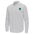 thumbnail image 2 of Men's Antigua Gray Seattle Sounders FC Ellis Tri-Blend Long Sleeve Button-Down Shirt, 2 of 3