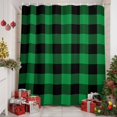 thumbnail image 2 of St. Patrick's Day Lucky Green Black Plaid Shower Curtain for Bathroom, Buffalo Lattice Waterproof Shower Curtains Washable Quick Dry with Hooks Bathtub Curtains 72x72IN, 2 of 9