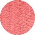 thumbnail image 1 of Ahgly Company Indoor Round Abstract Red Modern Area Rugs, 8' Round, 1 of 4