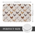 thumbnail image 2 of Sikiie Various Chicken Print Flannel Anti-slip Floor Mat 16x24in, Thickened Dustproof Entrance Door Mat Floor Mat for Kitchen, Bathroom, Laundry Room, 2 of 7