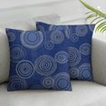 thumbnail image 3 of circles Square Zip Closure, Short Plush Throw Pillow Cushion Case Home Furnishing, 3 of 8