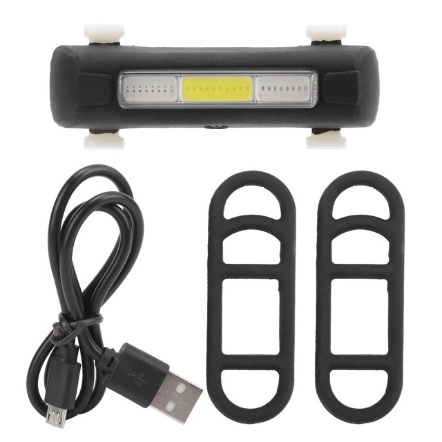 Luz trasera LED para bicicleta, recargable por USB, resistente al agua, luz trasera de advertencia de seguridad para andar en bicicleta