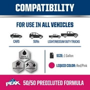 PEAK OET Asian Antifreeze/Coolant, 50/50 Prediluted Red/Pink POAT, 400,000 Miles/15 Years for Car, SUV & Truck, 55-gal Drum, PEAK Accessories Included