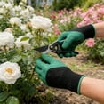 thumbnail image 6 of Gardening Gloves Thickened Latex Coated Thorn-Proof Working Glove Wear-Resistant Work Mitts for Digging Planting Weeding (Green), 6 of 9
