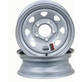 thumbnail image 2 of LIBRA 13 x 4.5 Trailer Wheels 5 Lug on 4.5" Bolt Pattern Silver Spoke, Set 2-17019, 2 of 3