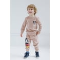 thumbnail image 6 of Disney Mickey Mouse Toddler Boys' Fleece Sweatshirt and Pants Set Mickey Pluto Brown, 6 of 6