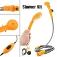 thumbnail image 3 of Sonducket Herramientas de ducha de coche para acampar, Kit de baño para exteriores, cabeza recargable, plegable para senderismo, floración, carpas Azul sin balde, 3 of 6
