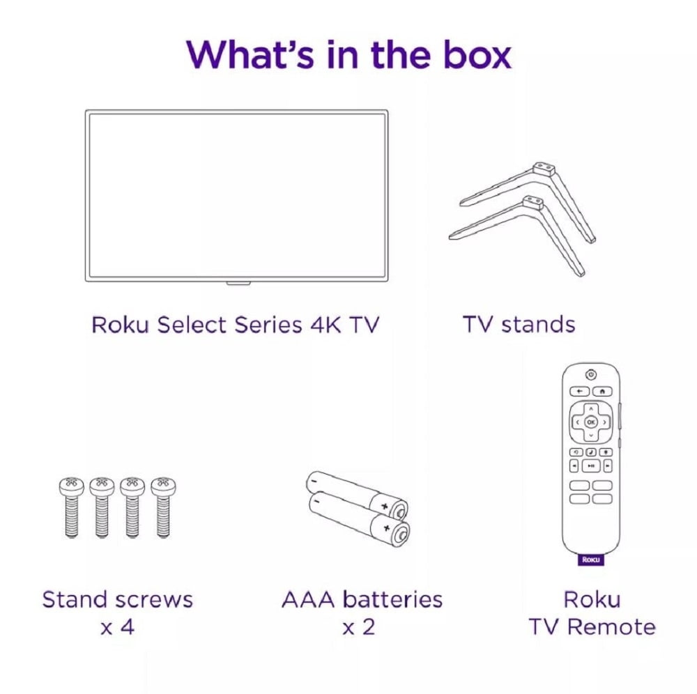 Roku 55" Select Series 4K HDR Smart Roku TV with Roku TV Remote - 55R4A4