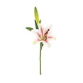 thumbnail image 2 of Clearance! Zguuel Silk Lily Flowers Fake Lily Artificial Flower 6pcs Real Lilies With Buds Silk For Home Wedding Party, 2 of 6
