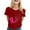 Red, variant on Cancer Shirt Women Pink Ribbon Shirts Cancer Awareness Tee Cancer Survivor Crewneck T-shirts Short Sleeve Tops (Army Green, L)