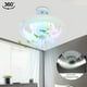 thumbnail image 3 of Ventilador techo montaje empotrado RGB/3 colores regulable 3200K-6500K para el del, 3 of 9