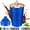KleinBlue, variant on JOUALY Coffee Tumbler with Lid, 13Floz Leakproof Coffee Mug, Stainless Steel Vacuum Thermal Thermos, Travel Insulated Tumbler Reusable Coffee Cup for Men and Women Hot & Iced Drinks