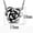 Silver 2, variant on IP Gold(Ion Plating) Stainless Steel Chain Pendant with AAA Grade CZ in Clear