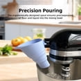 thumbnail image 6 of Flour Funnel, Mixer,Kitchen Auxiliary Vertical Mixer Accessory,Silicone Durable Funnel,Foldable Splash Proof Funnel,Suitable For KSM150 5-Quart Diagonal Mixer., 6 of 6