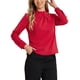 thumbnail image 4 of BLUSA DE CHIFFON CON CUELLO ALTO INSPIRADA EN CHIC OTOÑO INVIERNO PARA MUJER, CAMISA DE MANGA LARGA DE NEGOCIOS CASUAL TAMAÑO XS ROJO, 4 of 6