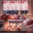 thumbnail image 5 of Dvumao Valentines Day Decor, Romantic Valentine's Day Heart Shaped Style Semi Kitchen Curtains Suitable For Kitchens And Living Rooms Easily Create A Warm Home,, 5 of 6