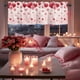 thumbnail image 5 of Cortinas de cocina para San Valentín | Cortinas semitransparentes de poliéster con estampado de corazones de 135 x 43 cm | Decoración romántica en rojo | Decoración para ventanas de sala de esta, 5 of 5