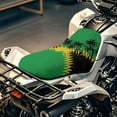 thumbnail image 4 of Uorisanigo ATV Seat Cover Protection Anti-Slip Jamaican Flag Four Wheeler Seat Covers ATV Decorative Accessories Universal Fits Polaris Sportsman Polaris Scrambler Honda Rancher, 4 of 7
