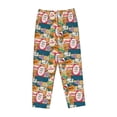 thumbnail image 4 of Daiia Retro Summer Stamp Women's Sleep Pant with Pockets and Drawstring,Pajama Pants-Large, 4 of 9