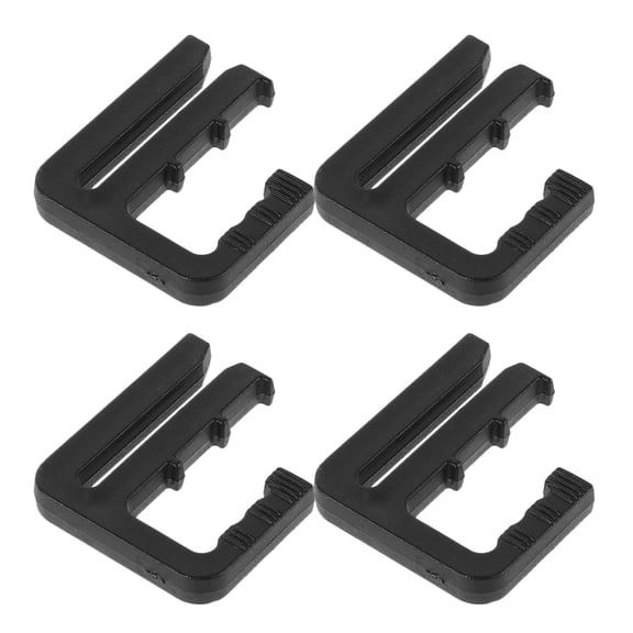 IMIKEYA 4Pcs Pant Clips For Waist Tightener Black Plastic Waist Cincher For Skirts And