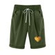 thumbnail image 2 of Puntoco Pantalones Cortos De Verano Mujer Moda 2024 Pantalones Cortos De Mujer Algodón Y Lino Estampado De Moda Cintura Elástica Pantalones De 5 Pulgadas Cordón Pantalones Cortos De 5 Pulgadas, 2 of 6