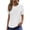 White, variant on My Orders Lightweight Tops & Blouses Ladies Tops And Blouses Petite Womens Sports Tops Pastel Womens Tops Dressy Casual Short Sleeve Tunic Evening Party Shirts White