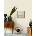 thumbnail image 6 of 10x10in Natural Framed Landscape Sea Coast Wall Art Coastal Classic Wall Prints Modern Farmhouse Kitchen Bathroom Office Decor, 6 of 6