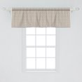 thumbnail image 2 of Ambesonne Geometric Valance Pack of 2, Tribal Art Rhombus Shapes, 54"X18", Sepia and White, 2 of 4