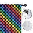 thumbnail image 4 of Blackout Kids Curtains,Rainbow Checkerboard Childrens Insulated Curtains Set Of 2,Bedroom Essentials,Toddler Room Decor 42"x54"(106x137cm), 4 of 4