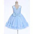thumbnail image 2 of IBTOM CASTLE Toddler Flower Girl Dress Sequin Butterfly Princess Birthday Pageant Wedding Party Dresses V-Back Tulle Formal Gown Blue, 2 of 7
