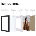 thumbnail image 4 of decorUhome 8x10 Black Picture Frame Set of 9, Display 5x7 Pictures with Mat or 8x10 without Mat, Photo Frames for Wall or Tabletop, 4 of 9