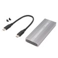 thumbnail image 1 of M.2 Nvme PCIE NGFF SATA SSD Enclosure Type C Port 10Gbps UASP Compliant Tool Free Solid State Drive Enclosure for 2230 2242 C to C Cable, 1 of 5