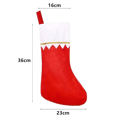 thumbnail image 4 of 10PCS Christmas Stocking Goodie Bag Bulk Socks Fireplace Decor Sock Hanging Socks Hanging Sock Decor 14X6.3Inch Red, 4 of 5