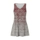 thumbnail image 4 of Vestido casual SCZ boho de verano con bolsillos florales sin mangas vino talla XL, 4 of 7