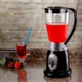 thumbnail image 7 of Ovente Electric Professional 50 Ounce Countertop Blender for Frozen Drinks Shakes & Smoothies, 400 Watt BPA-Free Juice Mixer Ice Crusher with Stainless Steel Blades & Removable Top Cap, Black BLH1602B, 7 of 7